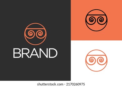 Owl logo design vector fit for music, optical, tech, gaming logo, etc.
