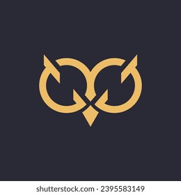 Owl logo design vector icon idea with creative concept