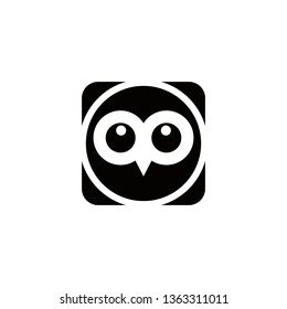 Owl logo design, vector illustration