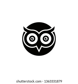 Owl logo design, vector illustration