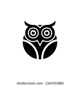 Owl logo design. vector illustration