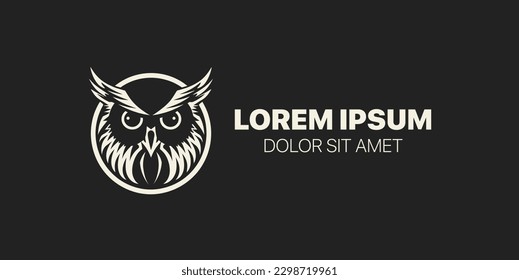 Owl Logo Design, Vector Illustration, Logo Template