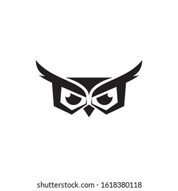 owl logo design vector template