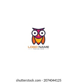 Owl logo design vector, owl Vector template