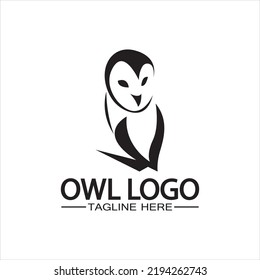 Owl logo design vector template