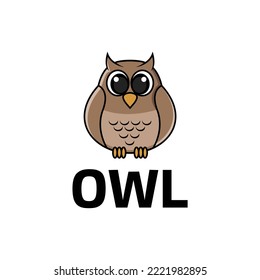 owl logo design vector template vector