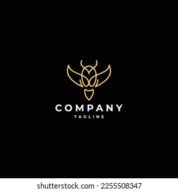 Plantilla vectorial de diseño de logotipo de búho