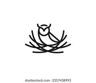 Owl Logo Design Vector Template