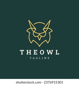 Owl logo design vector template
