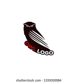 owl logo designs concept, night hunter logo designs template