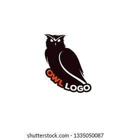 owl logo designs concept, night hunter logo designs template