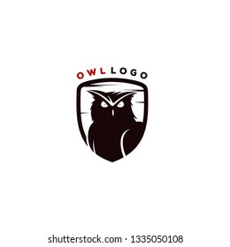 owl logo designs concept, night hunter logo designs template