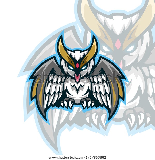 Owl Logo Esport Team Tshirt Template 