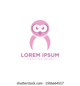owl logo in a fun and romantic way