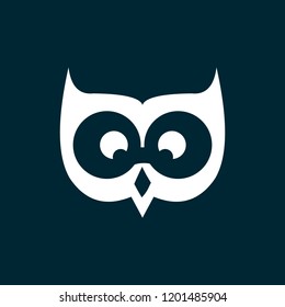 owl logo graphic out line template download vector