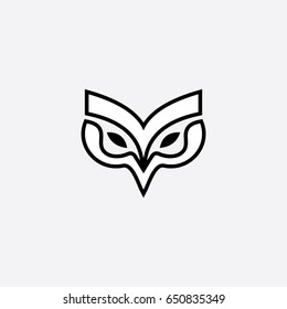 owl logo icon animal