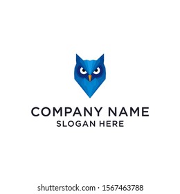 Owl logo and icon concept. Logo available in vector. Linear style.