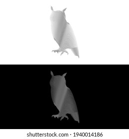 Owl logo and icon concept. The logo is available in a vector line style.