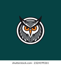 Owl logo and icon concept, vector illustration