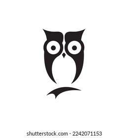 Owl logo icon design animal and simple business abstract vector