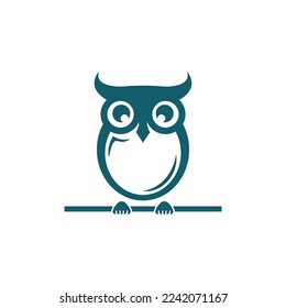 Owl logo icon design animal and simple business abstract vector