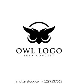 Owl Logo, Owl icon, design concept