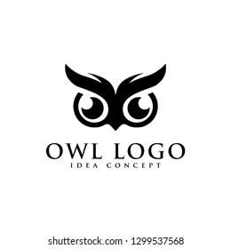 Owl Logo, Owl icon, design concept