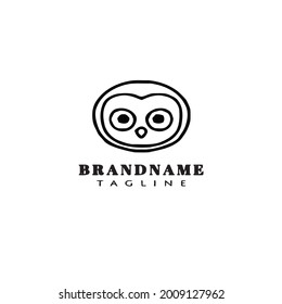 owl logo icon design template modern vector