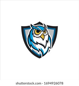 owl logo icon design vector illustration