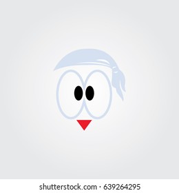 owl logo, icon face bird 