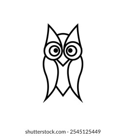 owl logo icon illustration design