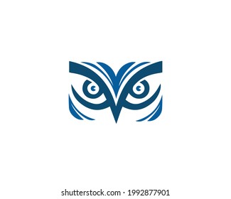 Owl Logo icon shield wing creative modern design