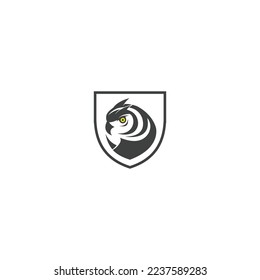 Owl Logo icon shield wing creative Modern Design