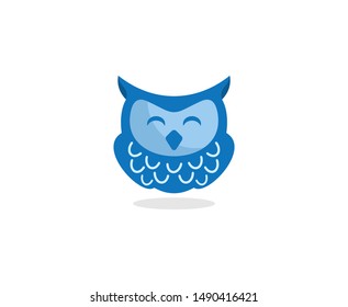 Owl logo icon vector design cute 