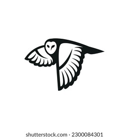 owl logo icon vector illustration