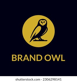 owl logo icon vector illustration