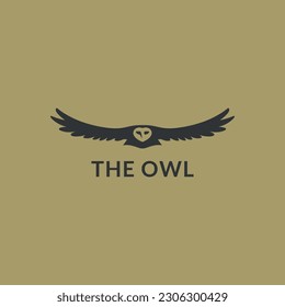 owl logo icon vector illustration
