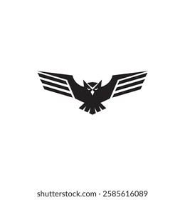 owl logo icon vector illustration