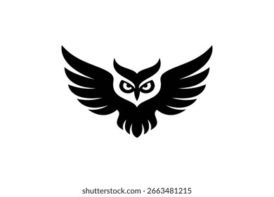 Icono de logotipo de búho Ilustración vectorial	