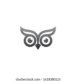 owl logo icon vector template