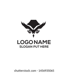 Owl logo Identity design template