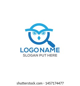 Owl logo Identity design template