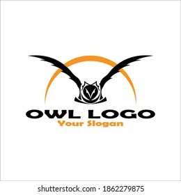 Owl logo Identity design template