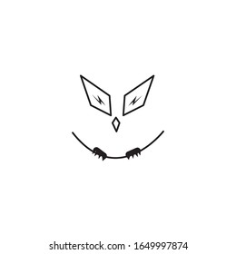 Owl logo illustration simple design vector