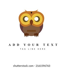 Owl logo illustration vector art