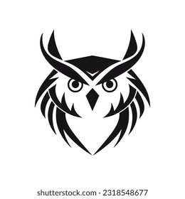 Owl Logo Illustration Vector Design Template