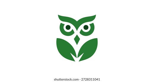 Eule-Logo. Eule mit Logo, Vektorgrafik.