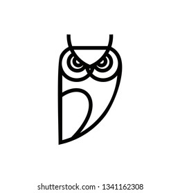 owl logo of lines vector