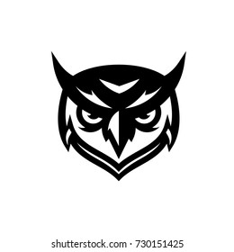 Owl Logo Mascot Illustration Stock Vector (Royalty Free) 730151425 ...