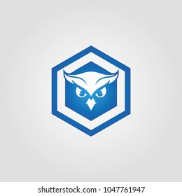 owl logo mascot vector